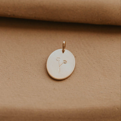Raising Wildflowers Oval Pendant