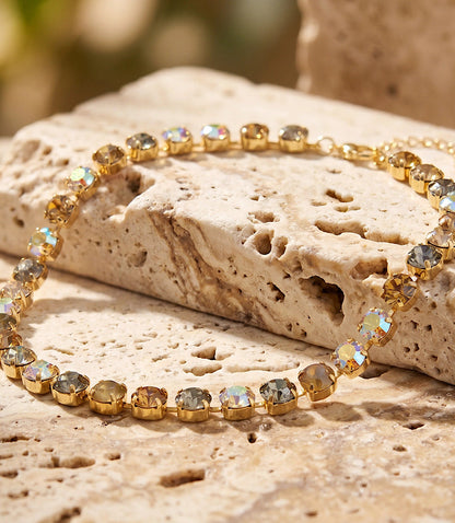 Gemstone Tennis Necklace