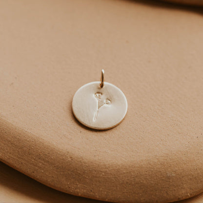 Raising Wildflowers Circle Pendant