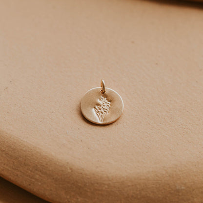 Birth Flower In Bloom Charm