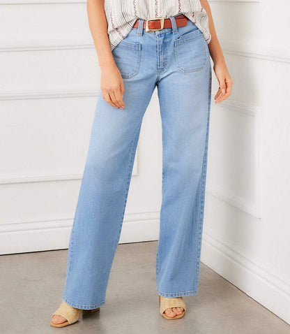 Petite Size Lauren Patch Pocket Jeans