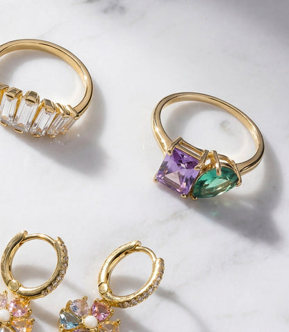 Perfect Pair Gemstone Ring