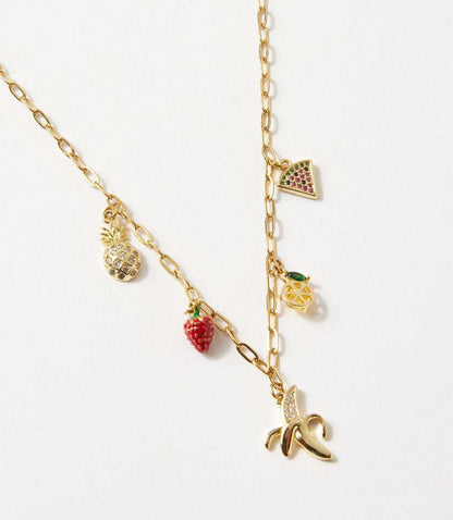 Fruit Salad Charm Necklace
