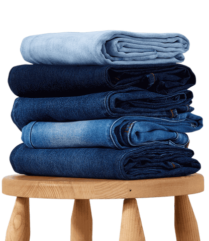 Raw Hem Straight Jeans