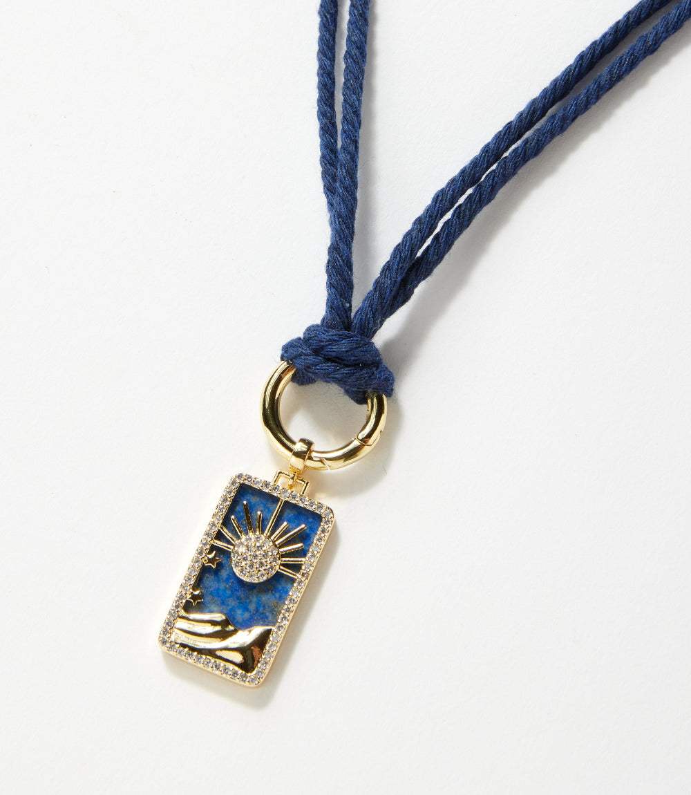 Night Sky Pendant Cord Necklace