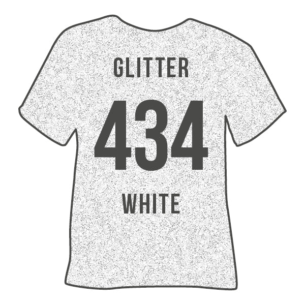 434 White POLI-FLEX® IMAGE GLITTER HTV