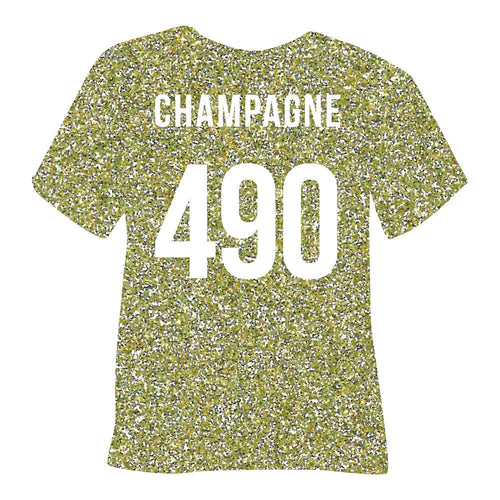 490 Champagne POLI-FLEX® PEARL GLITTER HTV