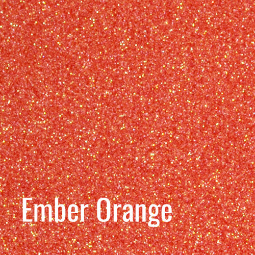 12" Ember Orange - Siser Glitter Heat Transfer Vinyl (HTV)