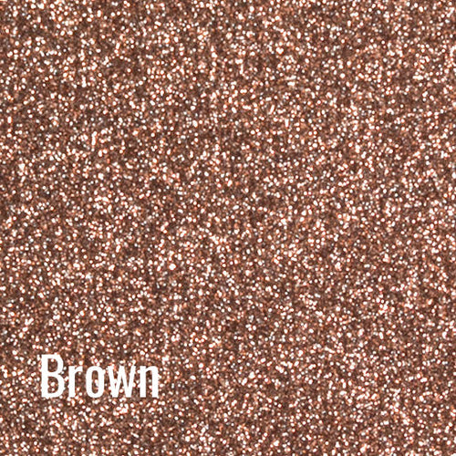 12" Brown - Siser Glitter Heat Transfer Vinyl (HTV)