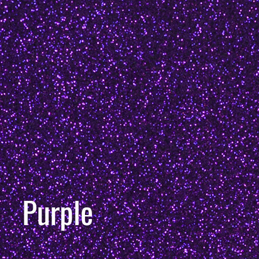 12" Purple - Siser Glitter Heat Transfer Vinyl (HTV)