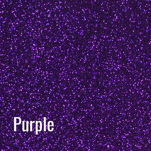 12" Purple - Siser Glitter Heat Transfer Vinyl (HTV)