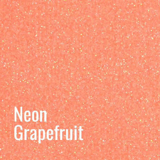 12" Neon Grapefruit - Siser Glitter Heat Transfer Vinyl (HTV)