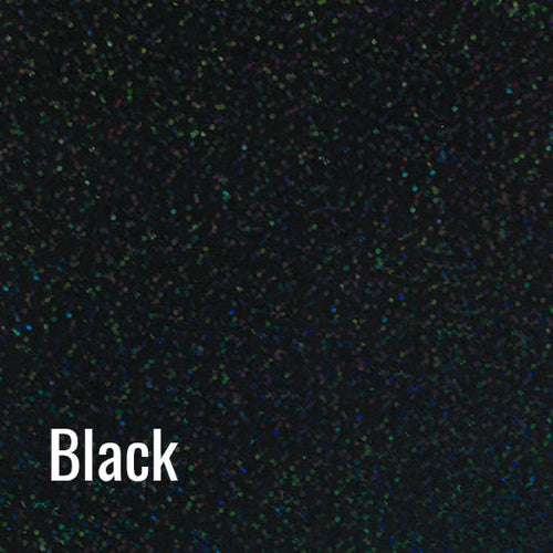 Black Siser Holographic Heat Transfer Vinyl (HTV)