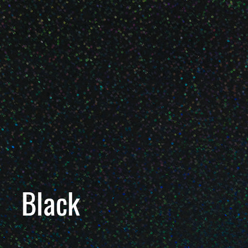 Black Siser Holographic Heat Transfer Vinyl (HTV)