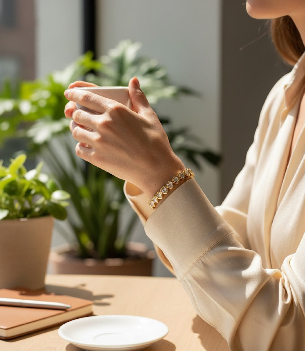 Heart Cuff Bracelet