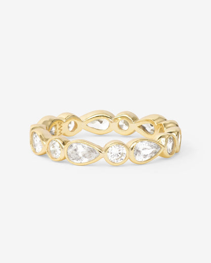 Isla Ring - Gold|White Diamondettes