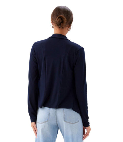 Petite Size Drape Travel Jersey Cardigan
