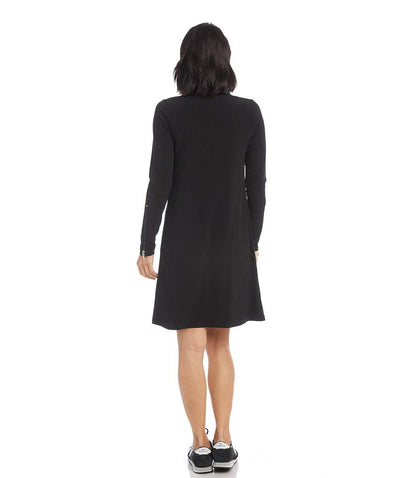 Petite Size Zip-Up Travel Jersey Dress