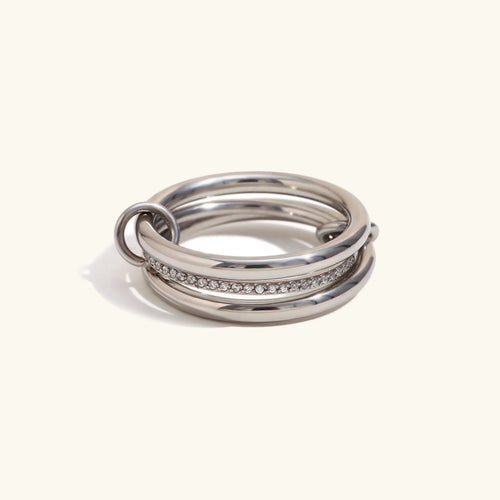 Evadne Diamond Ring Stack