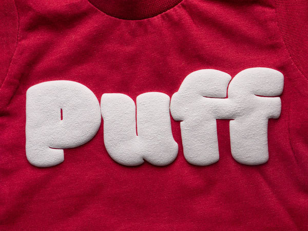 Black PARART 3D Puff Heat Transfer Vinyl (HTV)