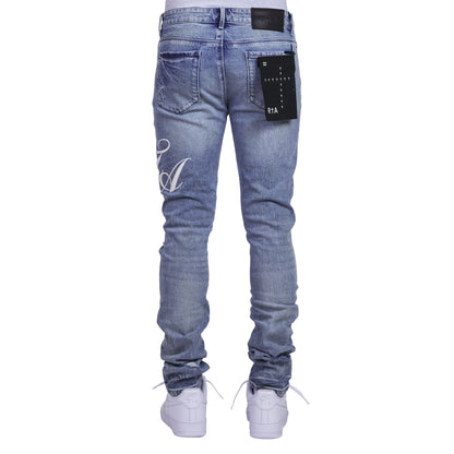 Bryant Cursive Ciel Wash Denim