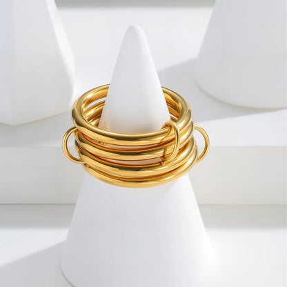 Alexandria Two-Tone Stacked Ring