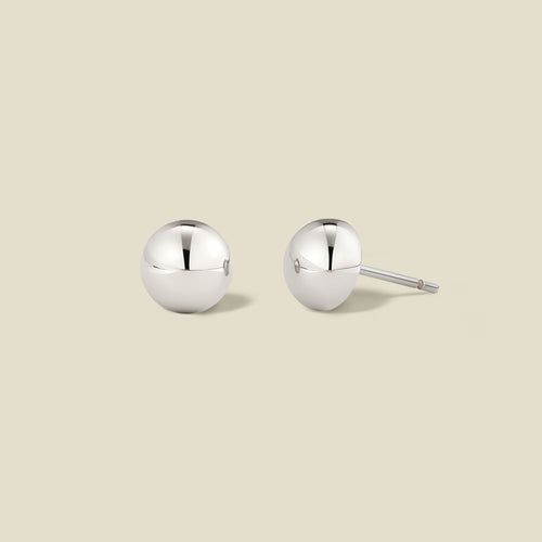 Sol Button Stud Earrings | Final Sale