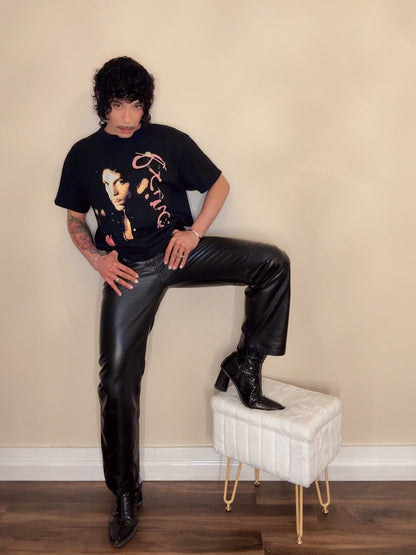 Prince 2004 Ever Tour Vintage Washed Black T-Shirt