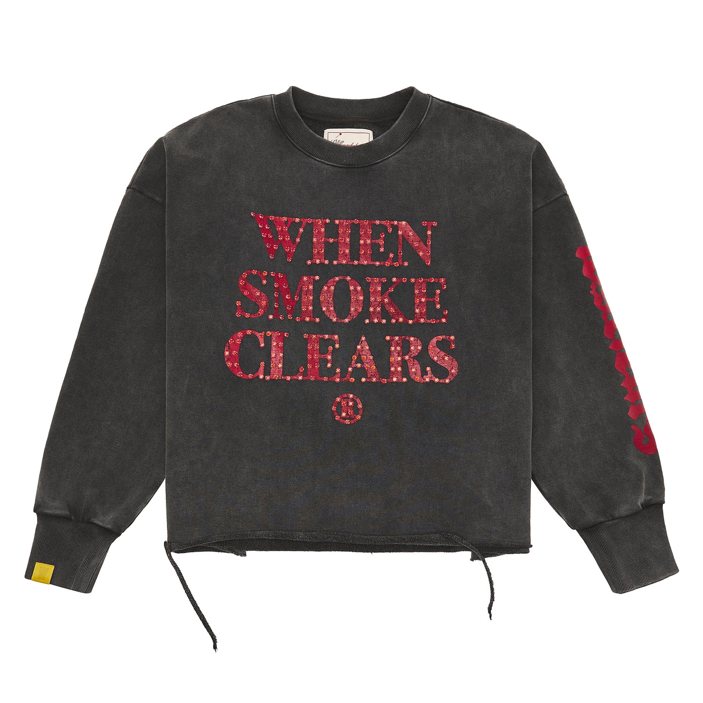 Diamond Rhinestone Sweatshirt | Black/Red