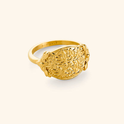 "Walk to Me, and I'll run to you" Medallion Ring | Women