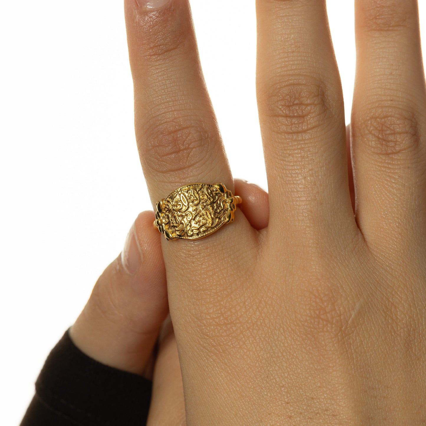 "Walk to Me, and I'll run to you" Medallion Ring | Women