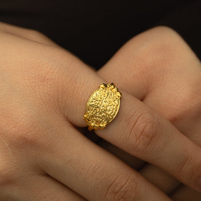 "Walk to Me, and I'll run to you" Medallion Ring | Women