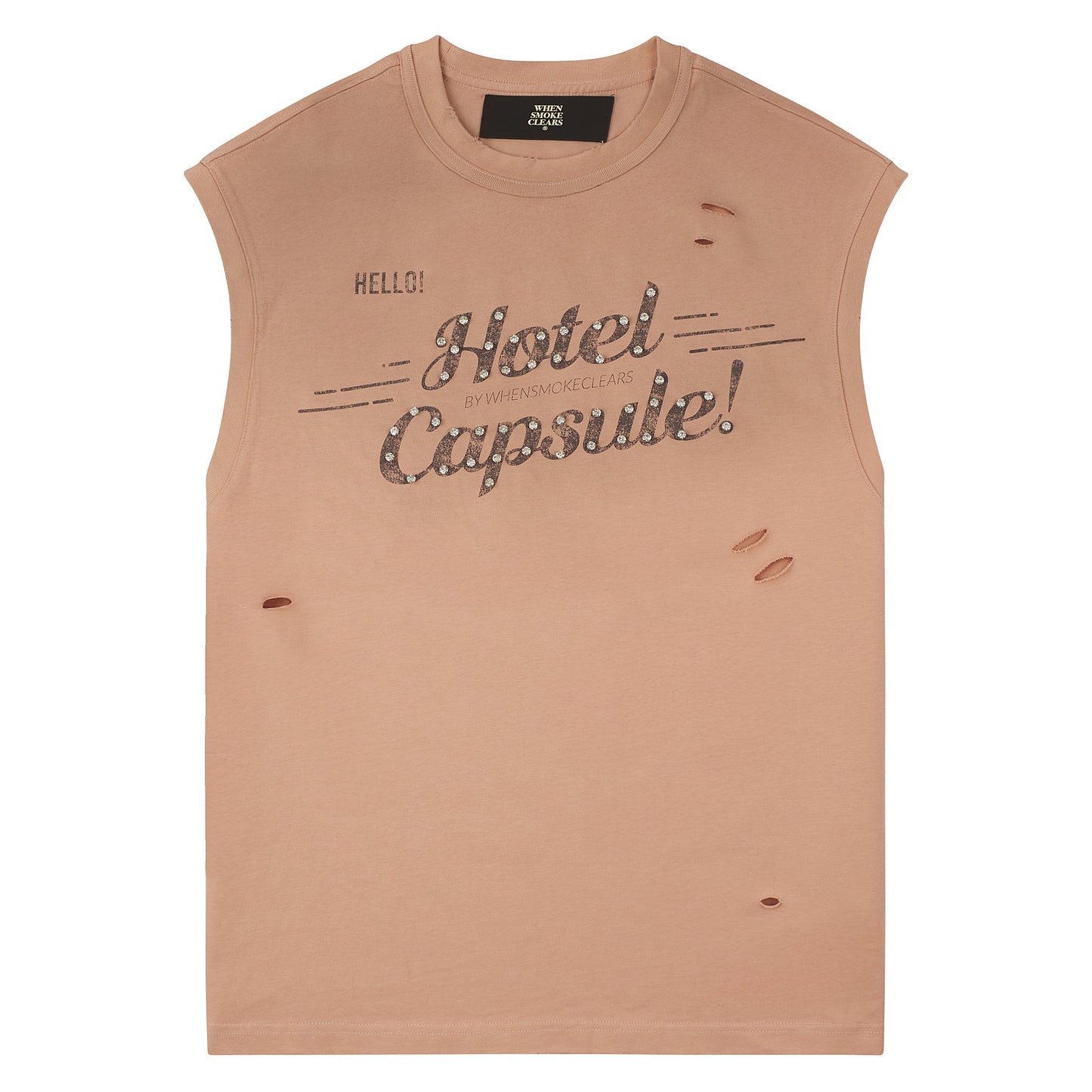 Hotel Capsule Sleeveless Tee | Wash Mauve