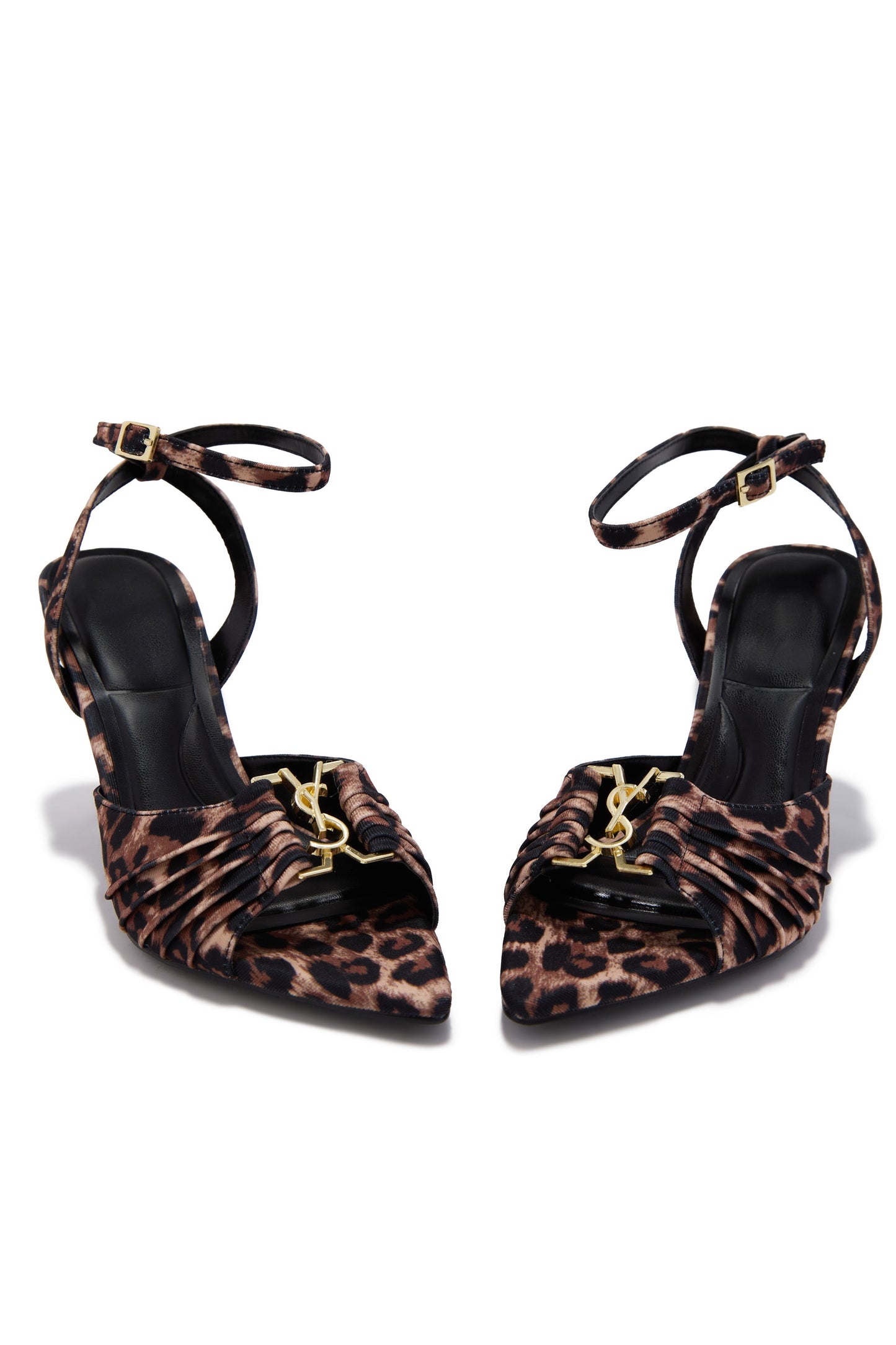 Anahi Single Sole Mid Heels - Leopard