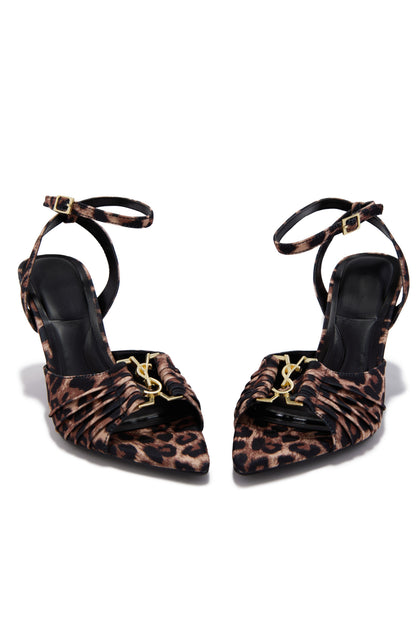 Anahi Single Sole Mid Heels - Leopard