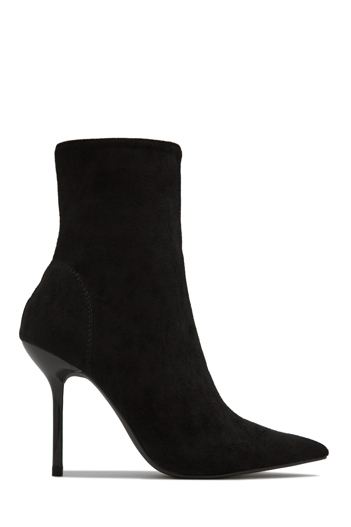 Last Night Pointed Toe High Heel Ankle Boots - Nude
