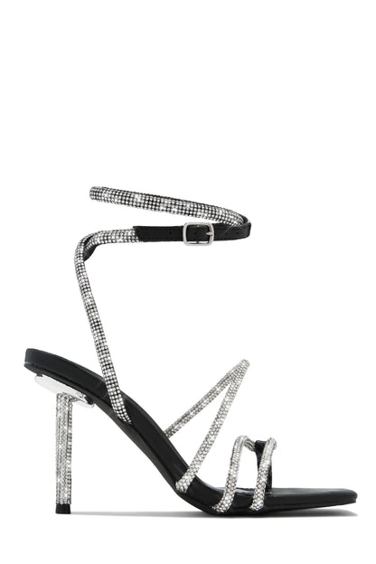 Ayiana Embellished Heels - Black
