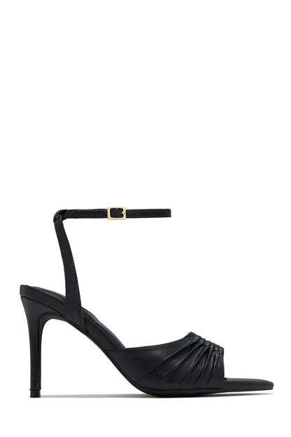 Anahi Single Sole Mid Heels - Black