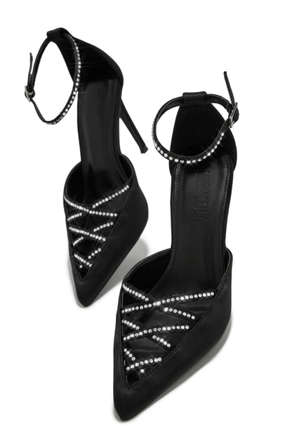 Tanalee Embellished High Heel Pumps - Black