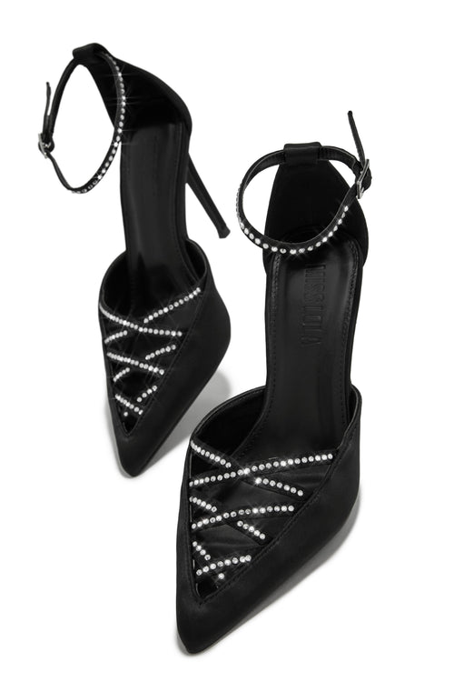 Tanalee Embellished High Heel Pumps - Black