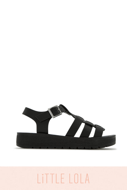 Summer Vacation Kids Flat Sandals - Tan