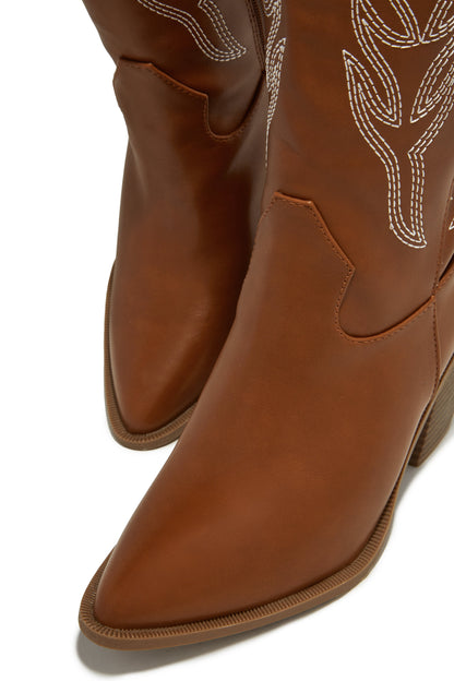 Exclusive Performance Cowgirl Boots - Tan