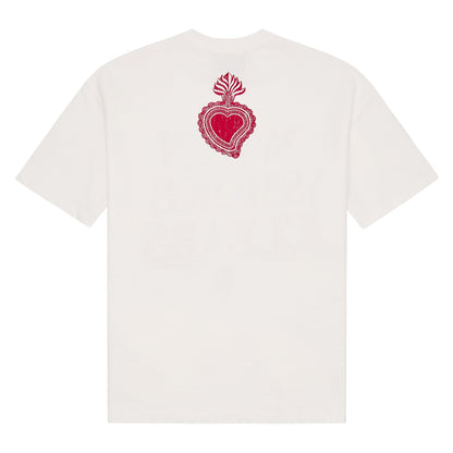 Diamond Tee | Bone-White/Red