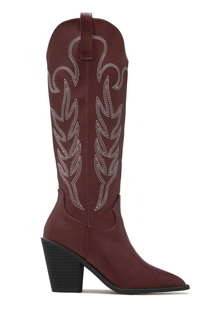 Exclusive Performance Cowgirl Boots - Wine
