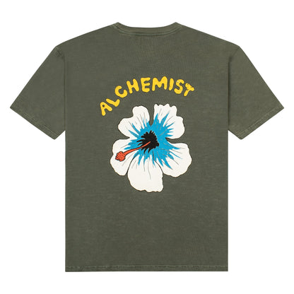 Floral Skull Tee | Defender Green