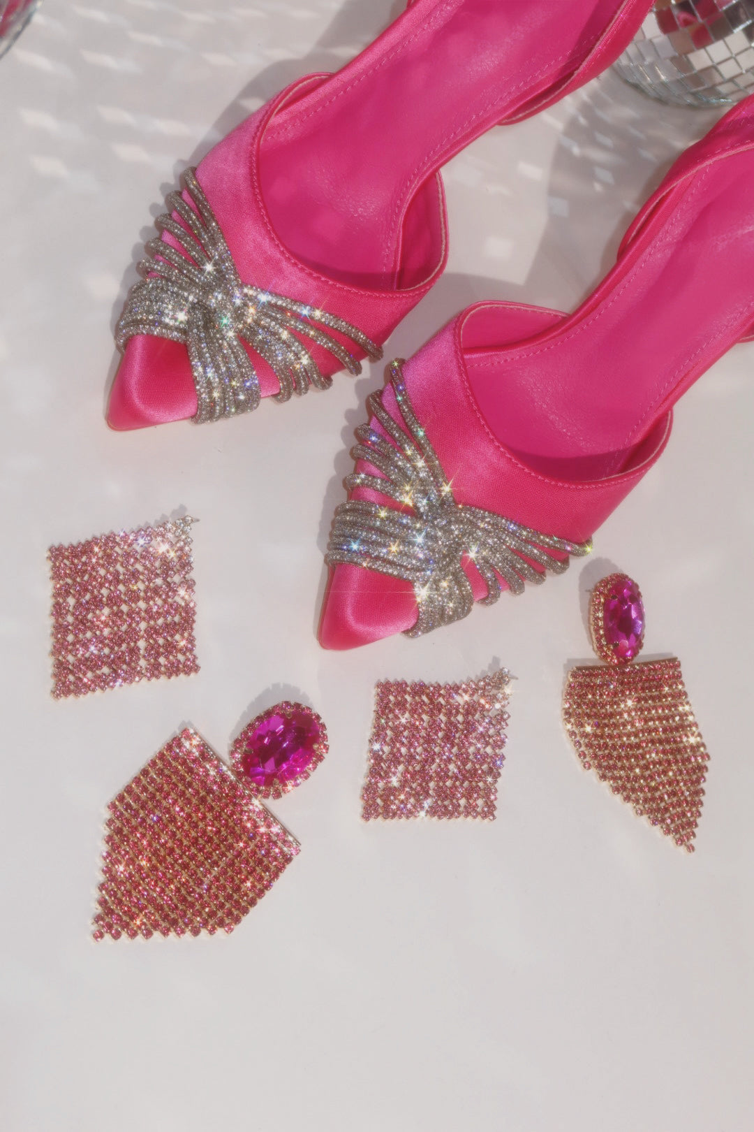 Her World Embellished High Heel Pumps - Pink