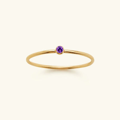 Amelia Birthstone Stacker Ring
