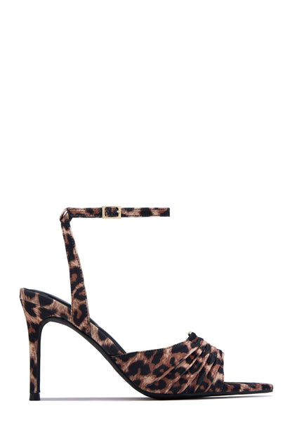 Anahi Single Sole Mid Heels - Leopard