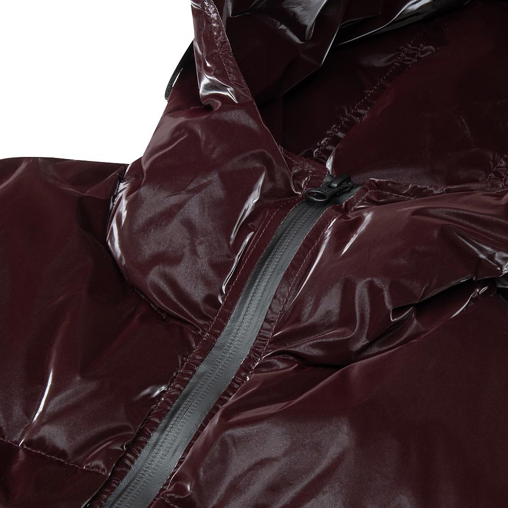 Liquid Nylon Puffer Coat
