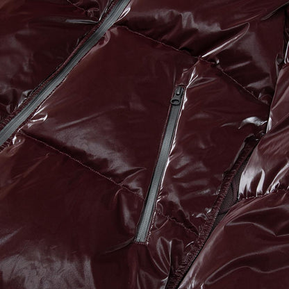 Liquid Nylon Puffer Coat